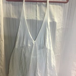 J crew white halter top large